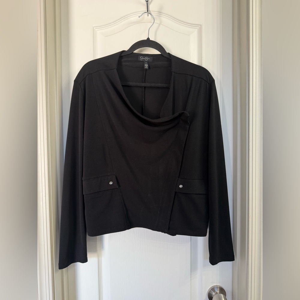 Jessica Simpson Black Longsleeve Sweatershirt/Blazer Size M
